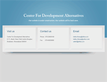 Tablet Screenshot of cfda.ac.in